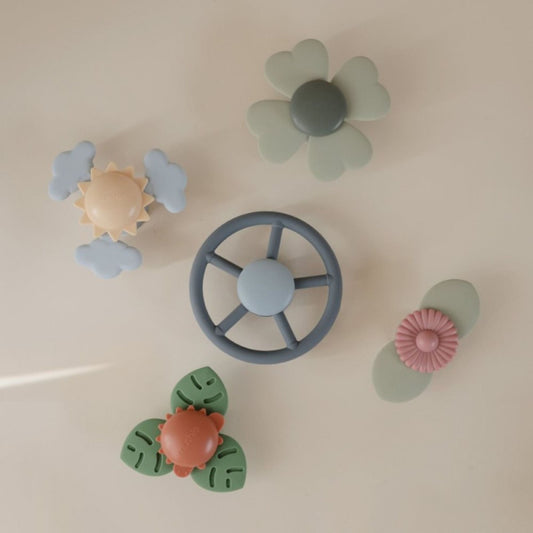 Mushie Spinner avec ventouse - Wheel