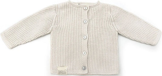 Gilet canelé beige - Baby shower